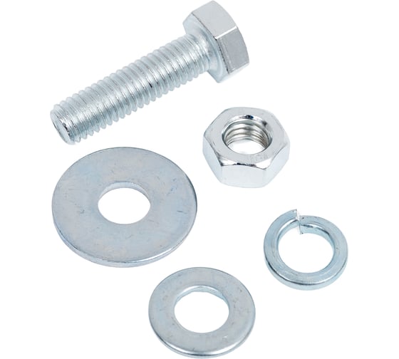 Набор оцинкованых болтов гаек, шайб Крепсталь М8x30 . 50 шт. NBG000011 1