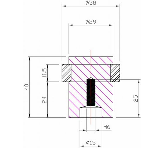 Дверной упор Doorlock DL DS004 Massive SS нержавеющая сталь 74234