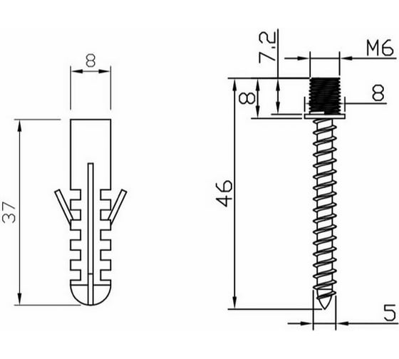 Дверной упор Doorlock DL DS004 Massive SS нержавеющая сталь 74234