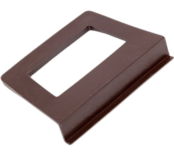 Ручка для москитной сетки GREEN MAX большая трапециевидная КОРИЧНЕВАЯ, 200шт А053 1