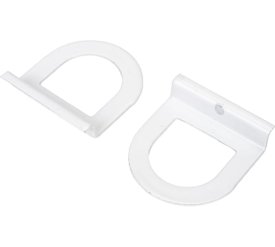 Ручка москитной сетки металл GREEN MAX с фиксатором круглая, белая, 100 шт 600059016 1