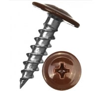 Саморез STARFIX 4.2x16 мм с прессшайбой, цинк, острый, RAL 8017 (14000 шт в коробе) SM-73268-14000