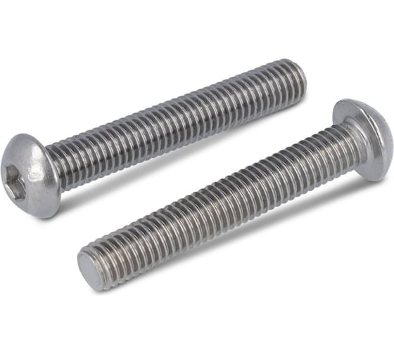 Винт EDELFIX ISO 7380-1 M6x30/30 мм А2 полукр. гол. внутр. шестигр, 30 шт. 738012630 30