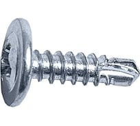 Саморезы с прессшайбой ООО "Тэмпо-Метиз" 4,2x16 сверло, оцинкованные 1 кг 521319