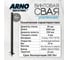 Свая винтовая ARNO INDUSTRIES d89 3мм, L=3000 мм, усиленная, сталь Ст3сп5 ГОСТ 10704-91, для каркасного дома или гаража ARN15 3