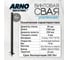 Свая винтовая ARNO INDUSTRIES d89 3мм, L=1500 мм, усиленная, сталь Ст3сп5 ГОСТ 10704-91, для каркасного дома или гаража ARN12 3
