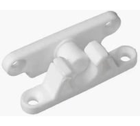 Защелка для дверной москитной сетки GREEN MAX 42 мм, БЕЛАЯ, 300шт 317013