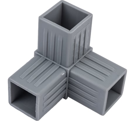 Пластиковый соединитель для трубы ПилотПро 30х30 мм, 3-пал., смежн. 18000