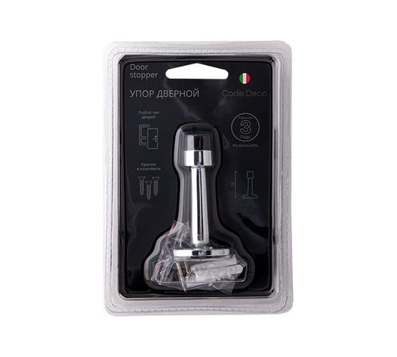 Упор дверной Code Deco DS-0018-CR 28854