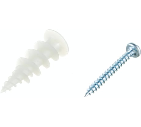 Нейлоновый анкер для листовых материалов Friulsider TAN с шурупом (10 шт) ФАС 75998 10 11