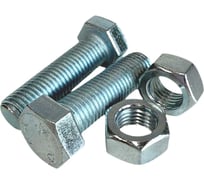 Болт высокопрочный с гайкой 23 Болта, 12x35, оцинкованная сталь, DIN933, к.п.12.9, 10 шт б1299331235оц/гкп12993412ф10