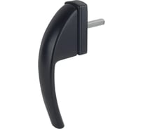 Ручка оконная алюминиевая DORF 8-ми поз.,(аналог ROTO SWING) 37 штифт, ЧЁРНАЯ RSK_SWING_9005/УП