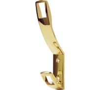 Крючок MF K2409, 2-х рожковый, золото 7207v