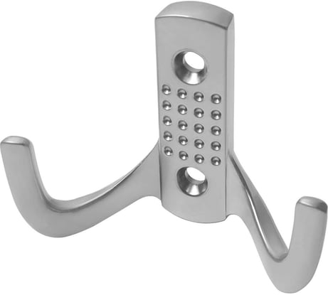 Крючок MF H5534E, AL, 2-х рожковый, матовый хром 973821v