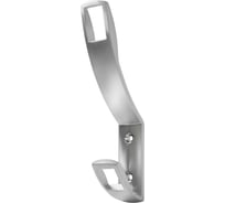 Крючок MF K2409, 2-х рожковый, матовый хром 9739v