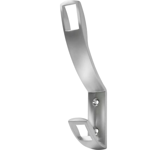 Крючок MF K2409, 2-х рожковый, матовый хром 9739v 1