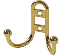 Крючок MF R15, 2-х рожковый, золото 10934v