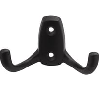 Крючок MF R21, 2-х рожковый, черный матовый 10944v