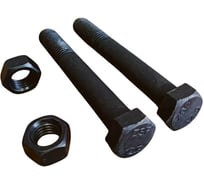 Болт высокопрочный 23 Болта с гайкой, 16x140, DIN931, к.п.12.9, черный, 2 шт П0000024875/г129м165927ф2