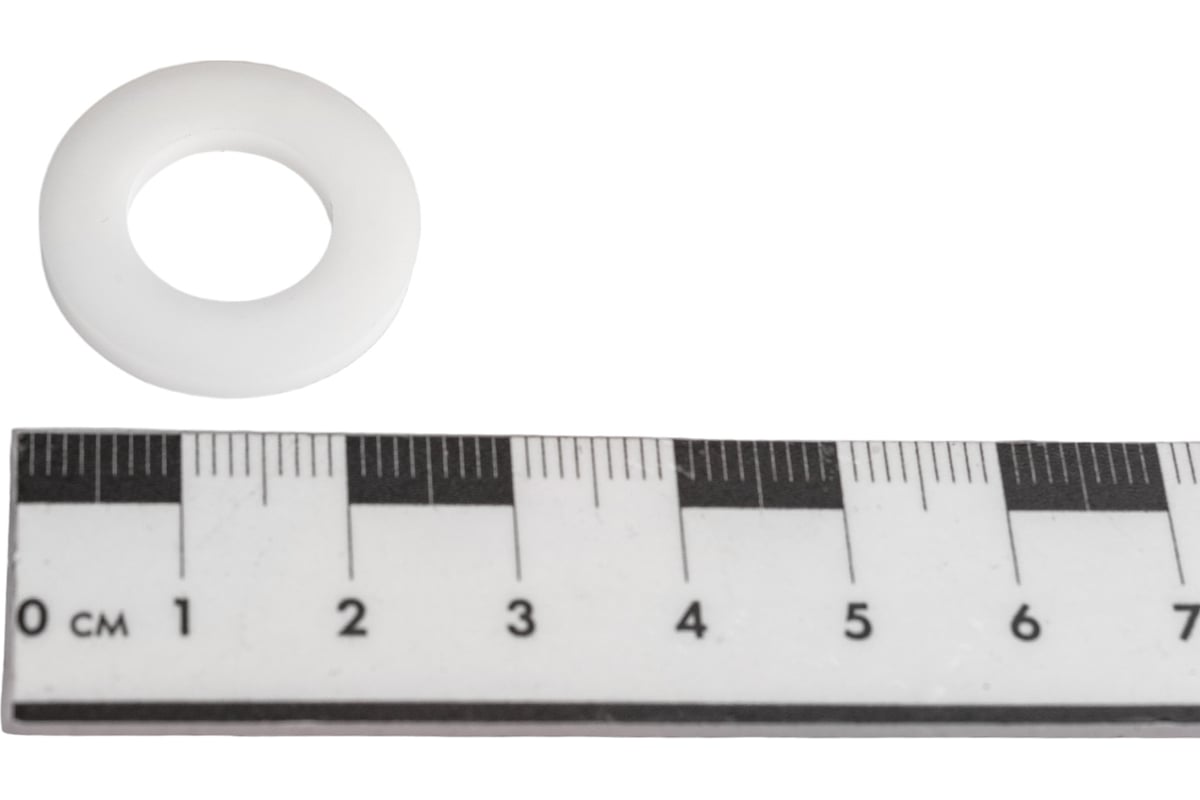 Плоская полиамидная (пластиковая) шайба DINFIX DIN 125А, D12, 10 шт. 00 .