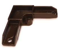 Угол GREEN MAX соединительный алюминиевый под32 профиль, 100шт, КОРИЧНЕВЫЙ 328017