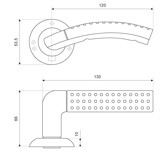 Комплект ручек Аллюр ФОСТЕР SB/PB 1676 (матовое золото; золото) 11126