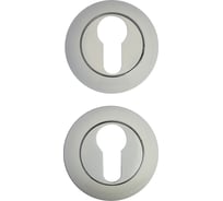 Накладка для цилиндрового механизма Аллюр W/CP32112 (белый; хром) 12451