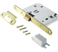 Защелка Аллюр (матовое золото; пластик; овальная планка 18 мм; без ручек; с фиксатором) 11559