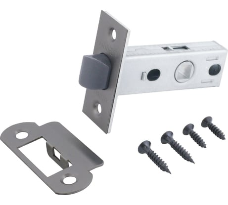 Защелка Аллюр (графит; пластик; торцевая планка 25 мм; без ручек) 12335