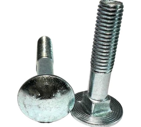 Болт boltnn.ru полукруглая голова квадратный подголовник DIN603 М12x30 10.9 цинк 250 шт 4687206951129