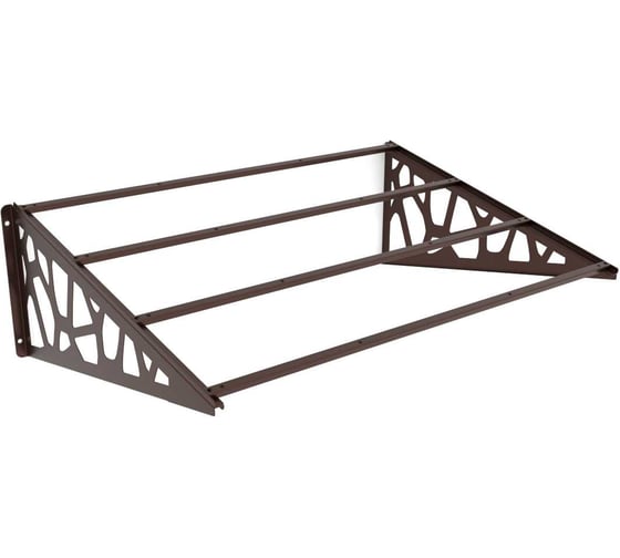 Козырек АрсеналЪ Loft+ коричневый (дом, дача, дверь, крыльцо) серия ARSENAL AEGIS мод. AR18K2B18H9-06 1