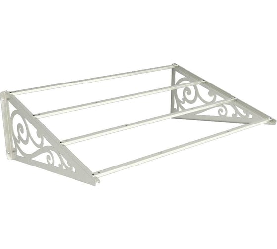 Козырек АрсеналЪ Классик+ белый (дом, дача, дверь, крыльцо) серия ARSENAL AEGIS мод. AR18K2B2I39-06 1