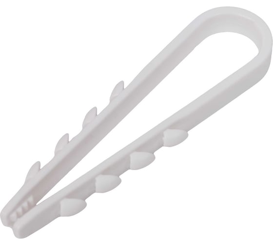 Дюбель-хомут Gigant 5-10мм, нейлон, 100шт. белый 123991 1