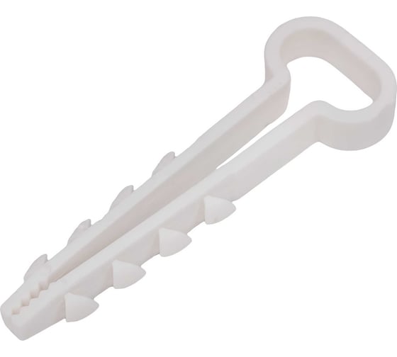 Дюбель-хомут Gigant плоский, 6-12мм, нейлон, 100шт. белый 123994 1