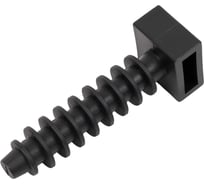 Дюбель под хомут-стяжку Gigant, 6x35мм, нейлон, 100шт. черный 123996