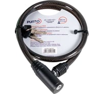 Замок тросовый Punto PK-BIKE-1080-KEY, 10x800 мм, 2 ключа, подвес 57449