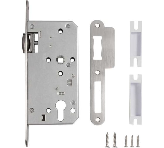 Замок врезной Fuaro с роликовой защелкой DD.INOX/C-55.72/R 58859