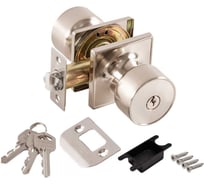 Ручка защелка Punto DK772/BL, SN-ET, ключ/фиксатор, никель 58407