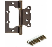 Петля накладная Apecs 100х75х2,5-B2-Steel-AB-Blister 18048