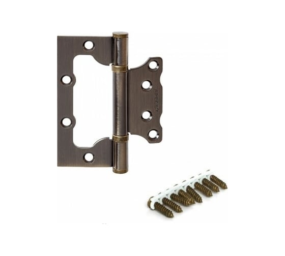 Петля накладная Apecs 100х75х2,5-B2-Steel-AB-Blister 18048 1