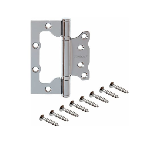 Петля накладная Apecs 100*75*2,5-B2-Steel-CR-Blister 18047