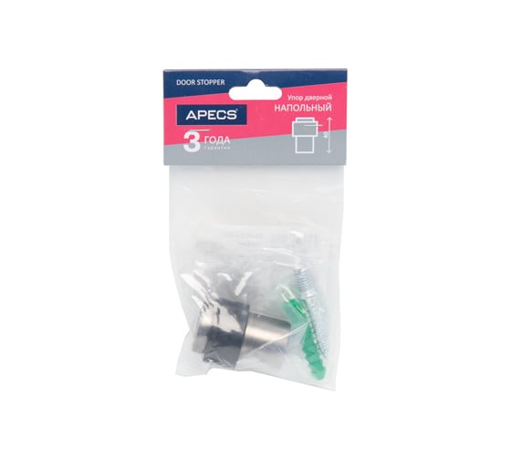 Упор дверной Apecs DS-0014-GRF 24253