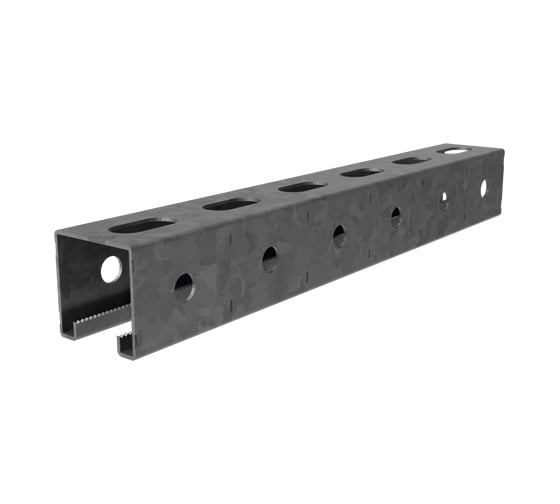 СТРАТ-профиль перфорированный OSTEC 41x41x1400, толщ. 1,5 мм, Сендзимир цинк СП-41х41х1400-1,5-СЦ
