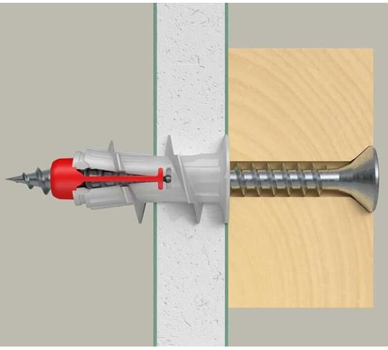 Дюбель с шурупом Fischer DUOBLADE, 4шт 578806