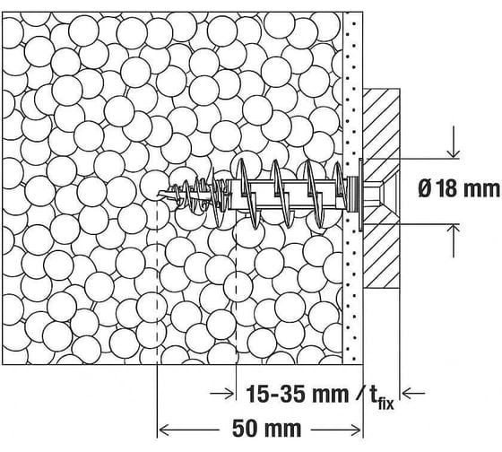 Дюбель Fischer FID II 4шт 578807