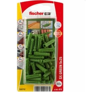 Дюбель распорный Fischer для полнотелых материалов, 5x25мм, SX, Green, 50шт 532712