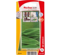 Дюбель для газобетона Fischer GB Green, d сверла 8мм L 50мм. 4шт 532734