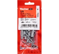 Дюбель с буртом/шуруп Fischer UX, 6x35 R, 10шт 578880