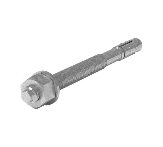 Анкер-болт с гайкой OSTEC М10, 12x130, гальван. цинк, в упаковке, 30 шт АБМ-12х130-ЭЦ