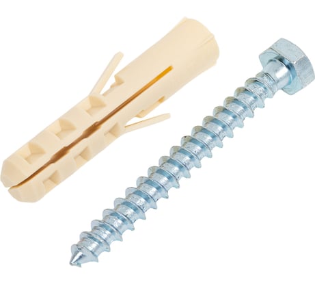 Дюбель SORMAT NAT, 12x50, шуруп 8x70, 15 шт 9620221271